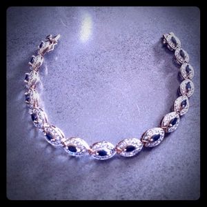 Gold Over Solid .925 Tennis Bracelet